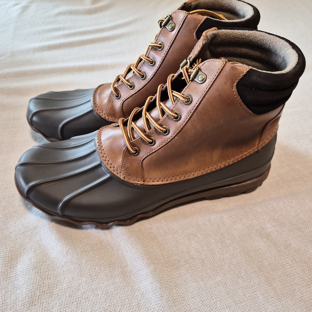 Men's Brown and Black Duck Boots